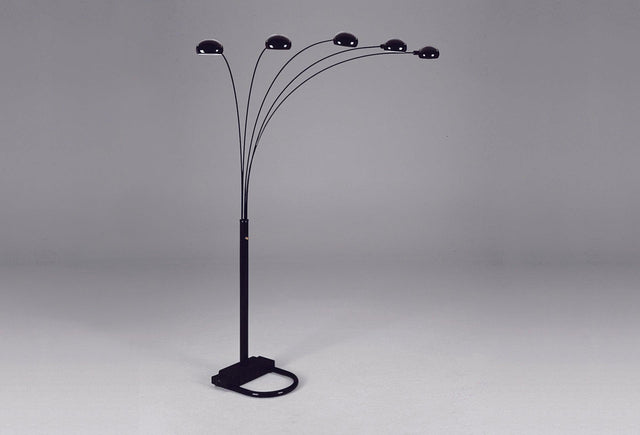 Peacock black Metal Shade Floor Lamp 82"H - Ella Furniture