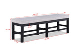 Pelham Black/Gray Modern Solid Wood And Veneers Fabric Upholstered Dining Room Set - Ella Furniture
