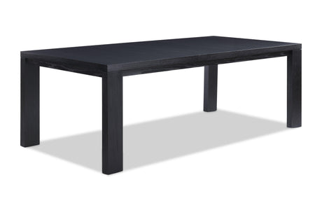 Pelham Black/Gray Modern Solid Wood And Veneers Fabric Upholstered Dining Room Set - Ella Furniture