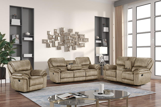 Perry Brown - 3Pc Oversized Reclining Set - Ella Furniture