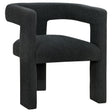 Petra Boucle Upholstered Accent Side Chair Black 902882 - Ella Furniture