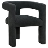 Petra Boucle Upholstered Accent Side Chair Black 902882 - Ella Furniture