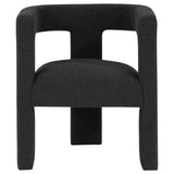 Petra Boucle Upholstered Accent Side Chair Black 902882 - Ella Furniture
