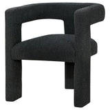 Petra Boucle Upholstered Accent Side Chair Black 902882 - Ella Furniture