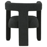 Petra Boucle Upholstered Accent Side Chair Black 902882 - Ella Furniture