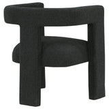 Petra Boucle Upholstered Accent Side Chair Black 902882 - Ella Furniture