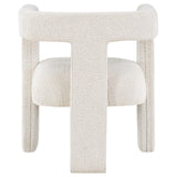 Petra Boucle Upholstered Accent Side Chair White 902881 - Ella Furniture