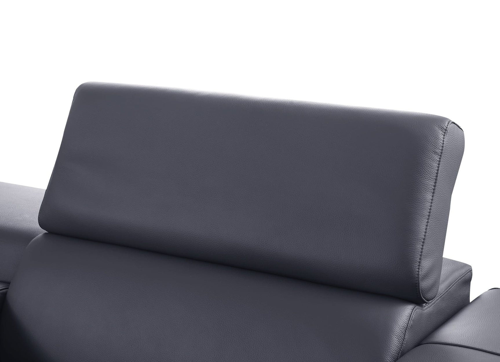 Picasso II 7-Piece Dark Grey Italian Leather Power Reclining Sectional with Storage Console view 7