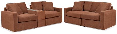 Pillar Spice Peak Sofa and Loveseat - Ella Furniture
