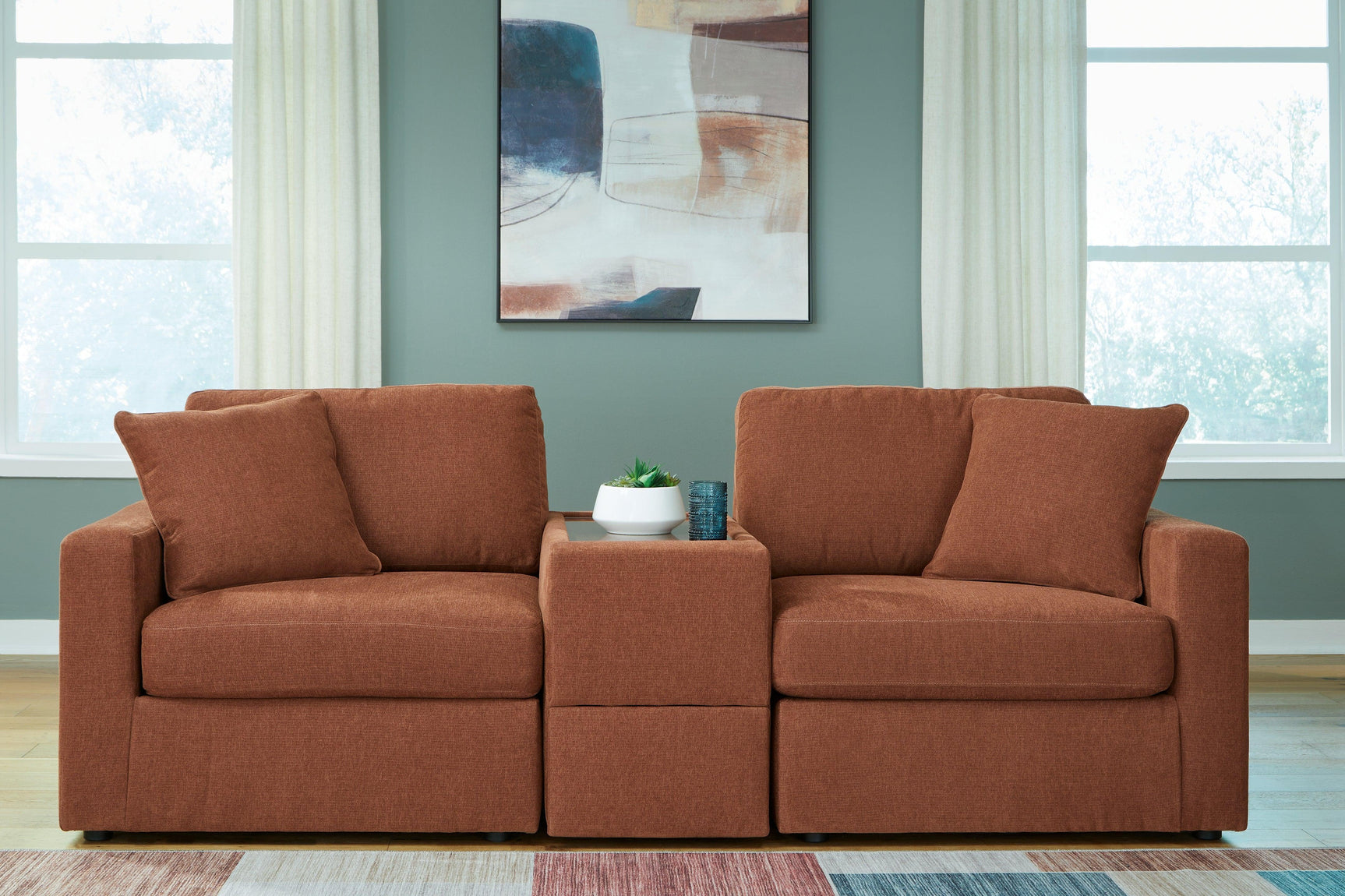 Pillar Spice Peak Sofa and Loveseat - Ella Furniture