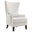 Pippin Upholstered Wingback Accent Chair Latte 904066 - Ella Furniture
