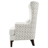 Pippin Upholstered Wingback Accent Chair Latte 904066 - Ella Furniture