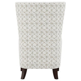 Pippin Upholstered Wingback Accent Chair Latte 904066 - Ella Furniture