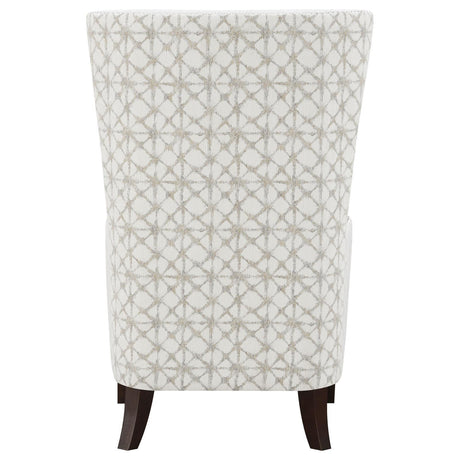 Pippin Upholstered Wingback Accent Chair Latte 904066 - Ella Furniture