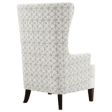 Pippin Upholstered Wingback Accent Chair Latte 904066 - Ella Furniture