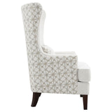 Pippin Upholstered Wingback Accent Chair Latte 904066 - Ella Furniture