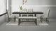 Herbert Gray Upholstered Tufted Rectangular Dining Room Set