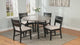 Mathis Gray Trestle Round Dining Room Set