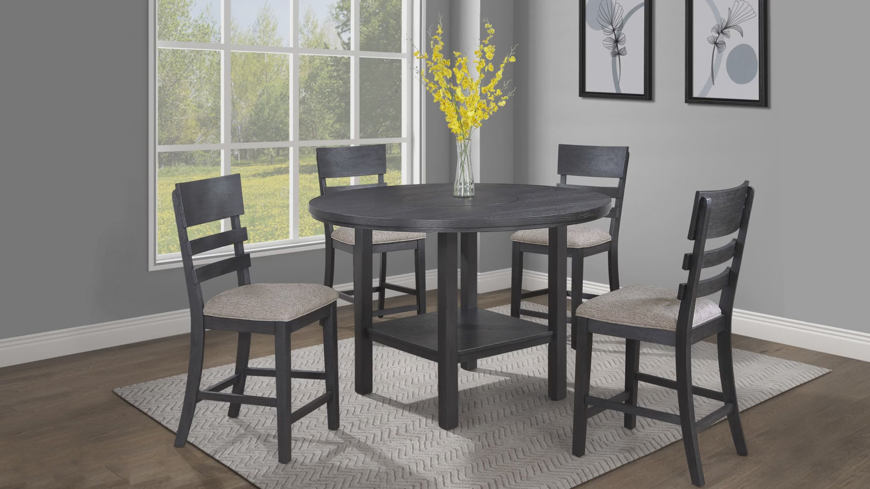 Guthrie Gray Counter Height Set