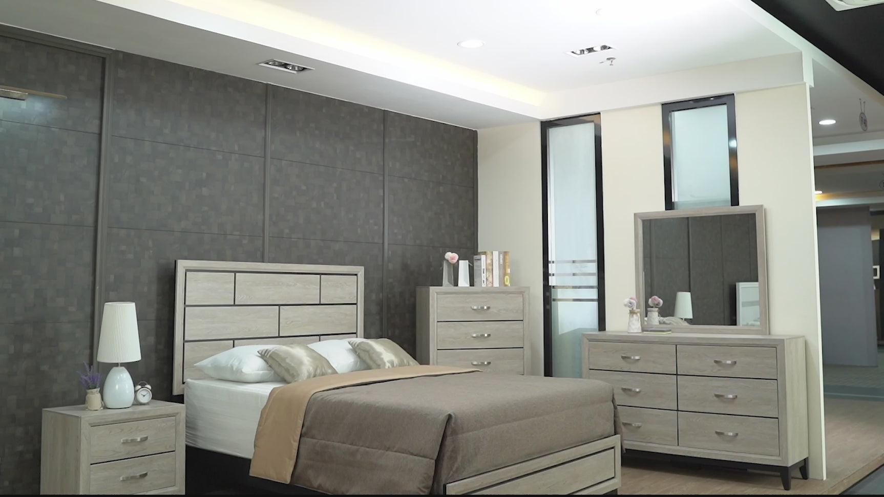 Akerson Driftwood Panel Queen Bed