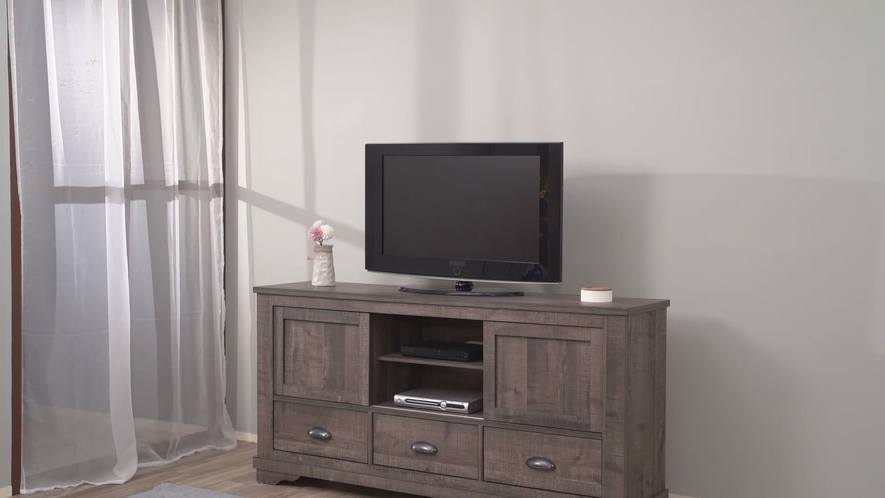 Coralee Gray TV Stand