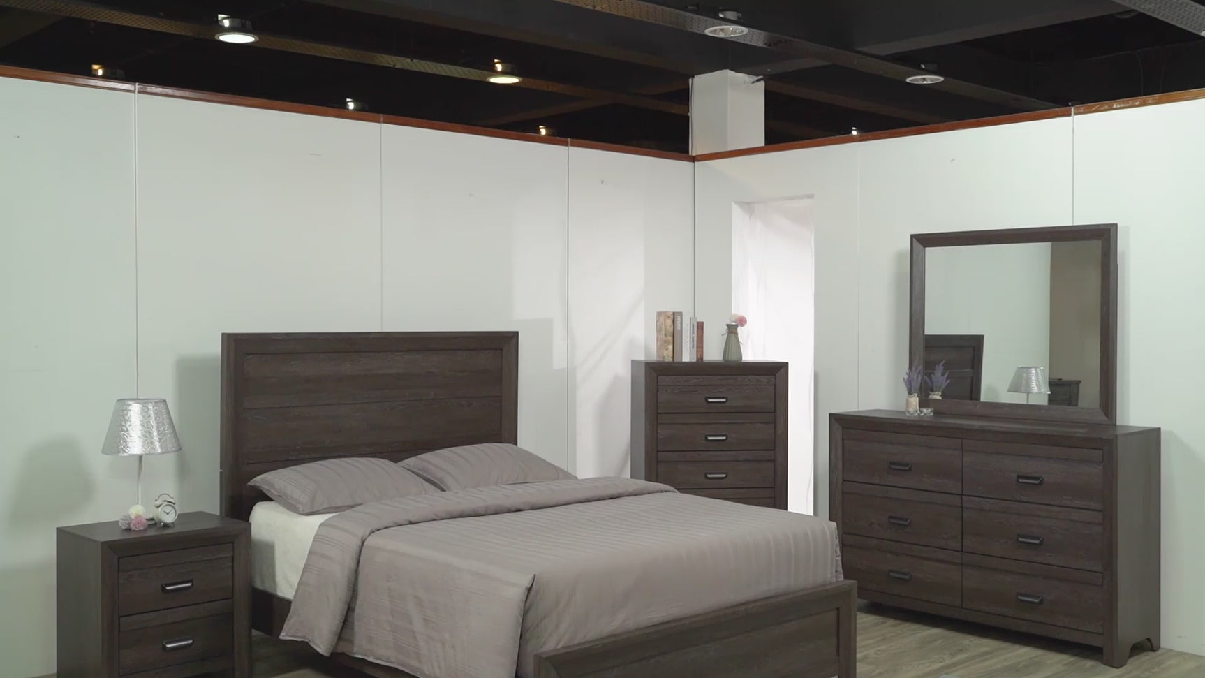 Adelaide Brown Panel Bedroom Set