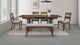 Everly Brown Gray Rectangular Extendable Dining Room Set