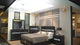 Regata Black and Silver Modern TV Stand