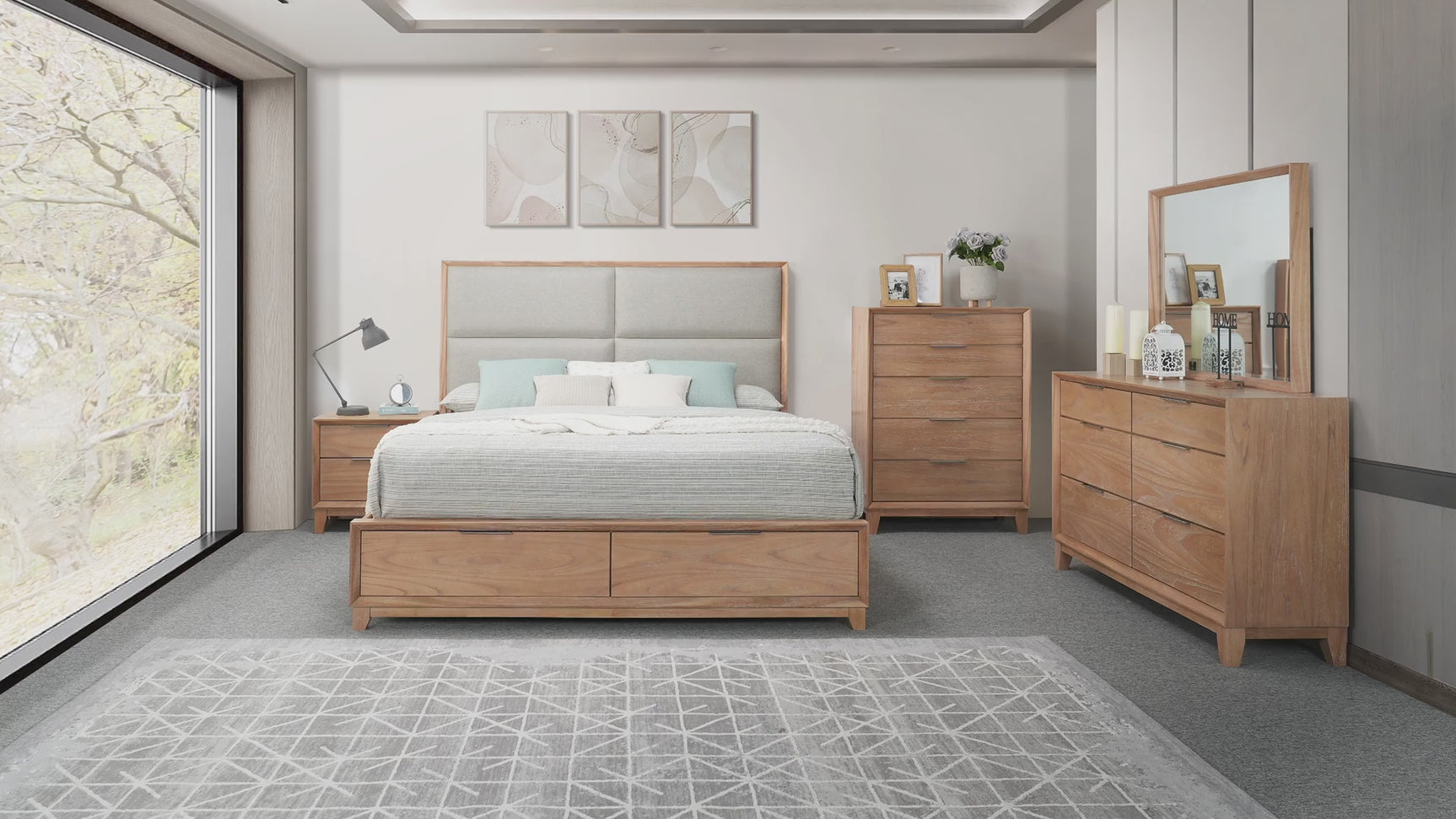 Florian Light Brown Dresser