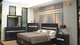 Regata Black and Silver Modern TV Stand