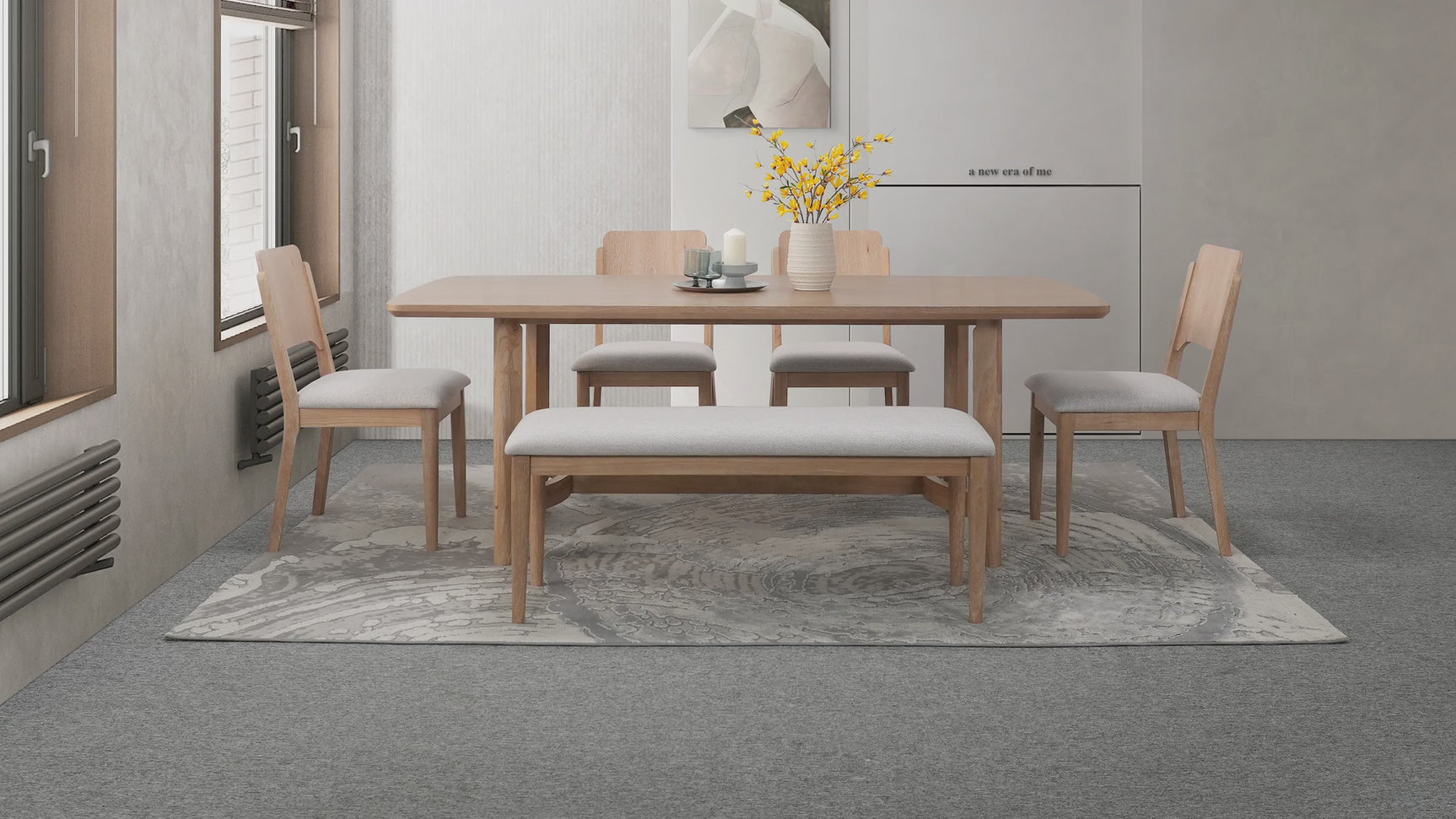 Arden Natural Rectangular Dining Room Set