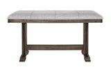Quincy Grayish Brown Modern Wood Counter Height Dining Room Set - Ella Furniture