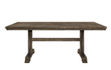 Quincy Grayish Brown Traditional Wood And Veneers Dining Room Set - Ella Furniture