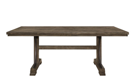 Quincy Grayish Brown Traditional Wood And Veneers Dining Room Set - Ella Furniture