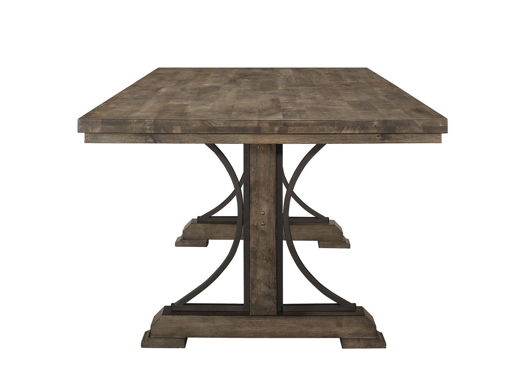 Quincy Grayish Brown Traditional Wood And Veneers Dining Room Set - Ella Furniture