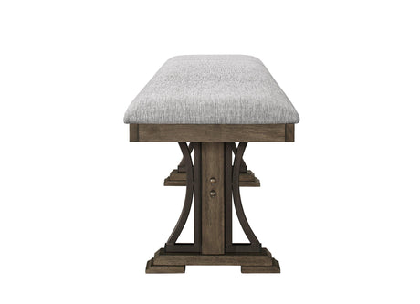Quincy Grayish Brown Traditional Wood And Veneers Dining Room Set - Ella Furniture