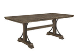 Quincy Grayish Brown Traditional Wood And Veneers Dining Room Set - Ella Furniture