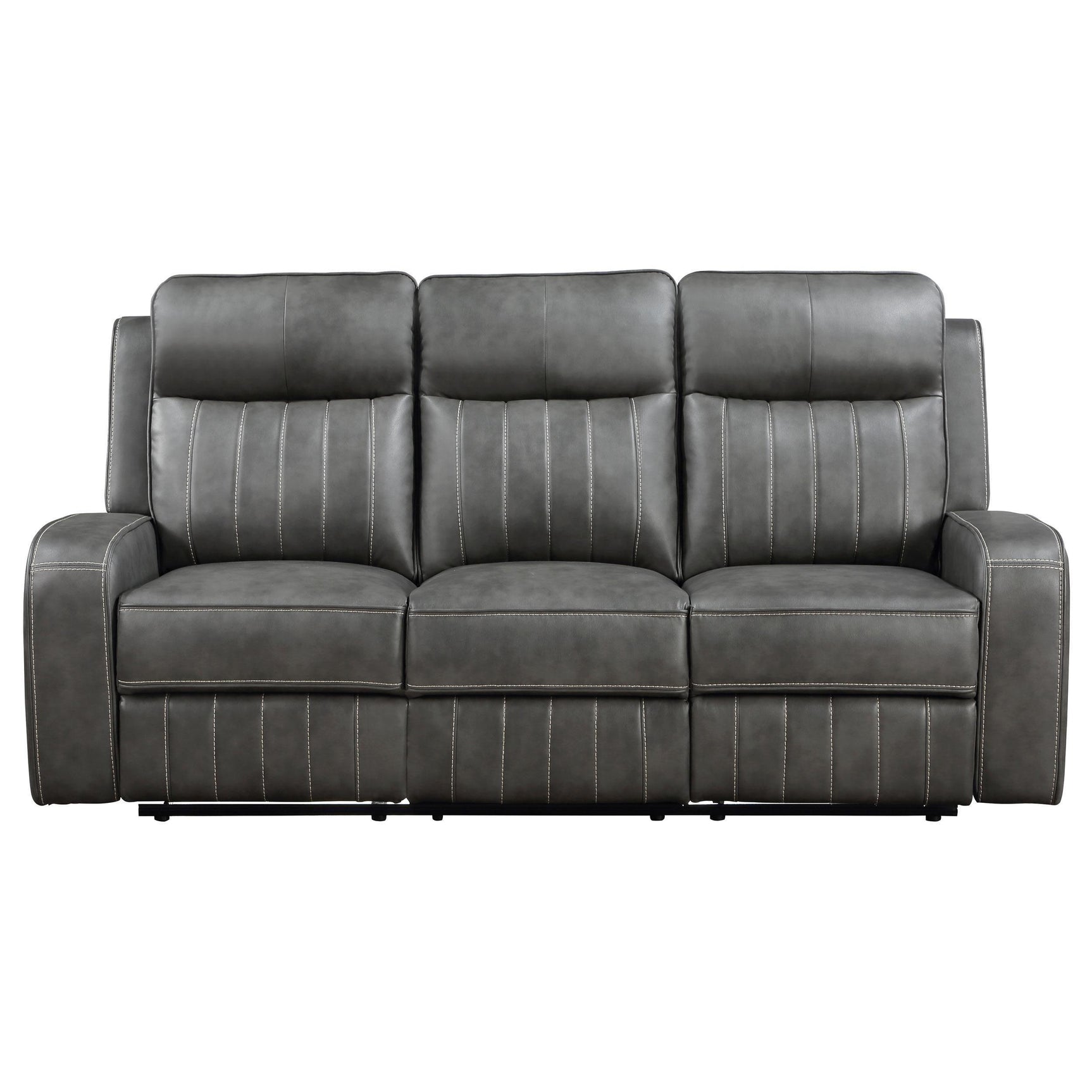 Raelynn 2-piece Upholstered Reclining Sofa Set Grey 603191-S2 - Ella Furniture