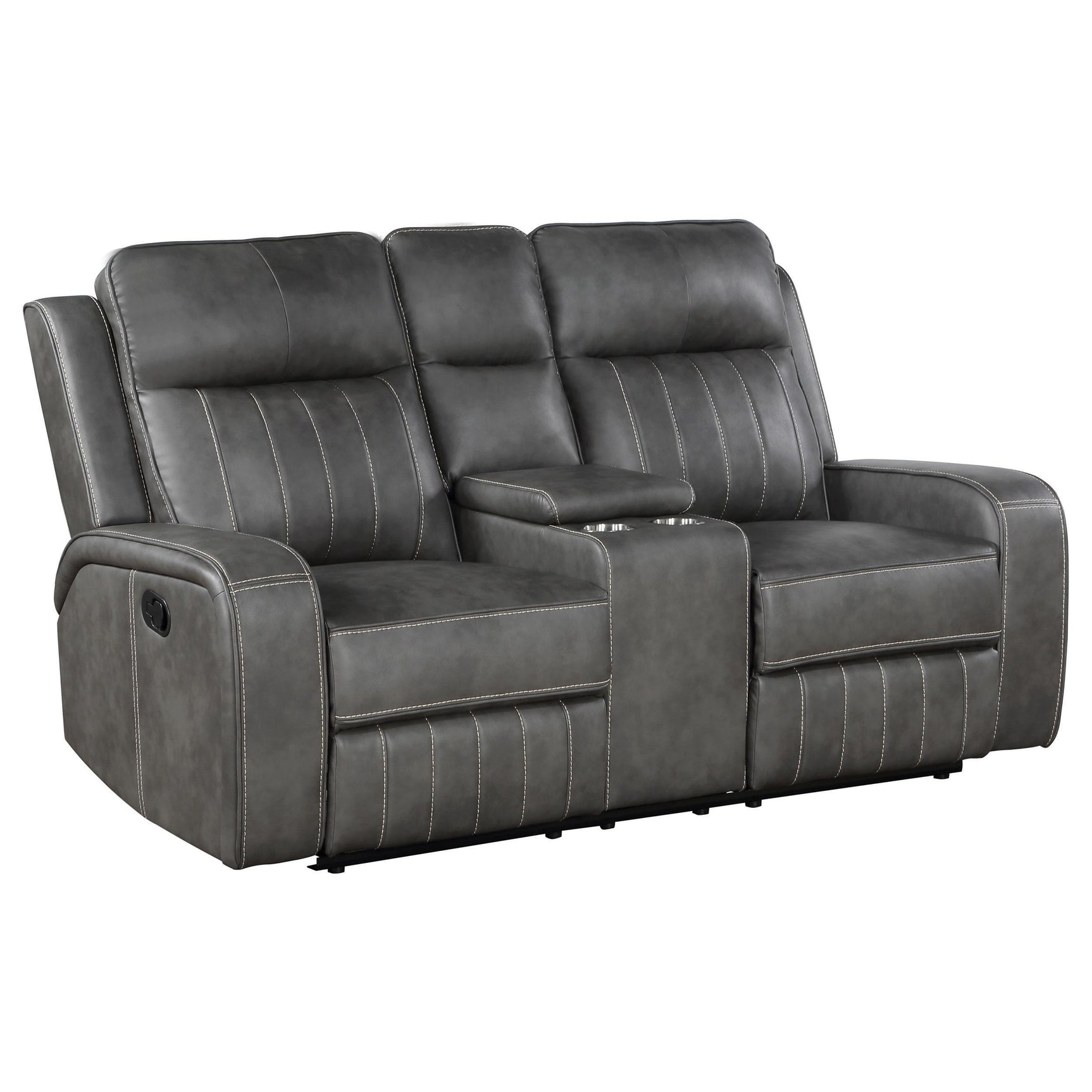 Raelynn 2-piece Upholstered Reclining Sofa Set Grey 603191-S2 - Ella Furniture