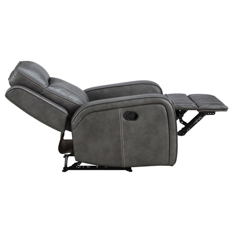 Raelynn 3-piece Upholstered Reclining Sofa Set Grey 603191-S3 - Ella Furniture