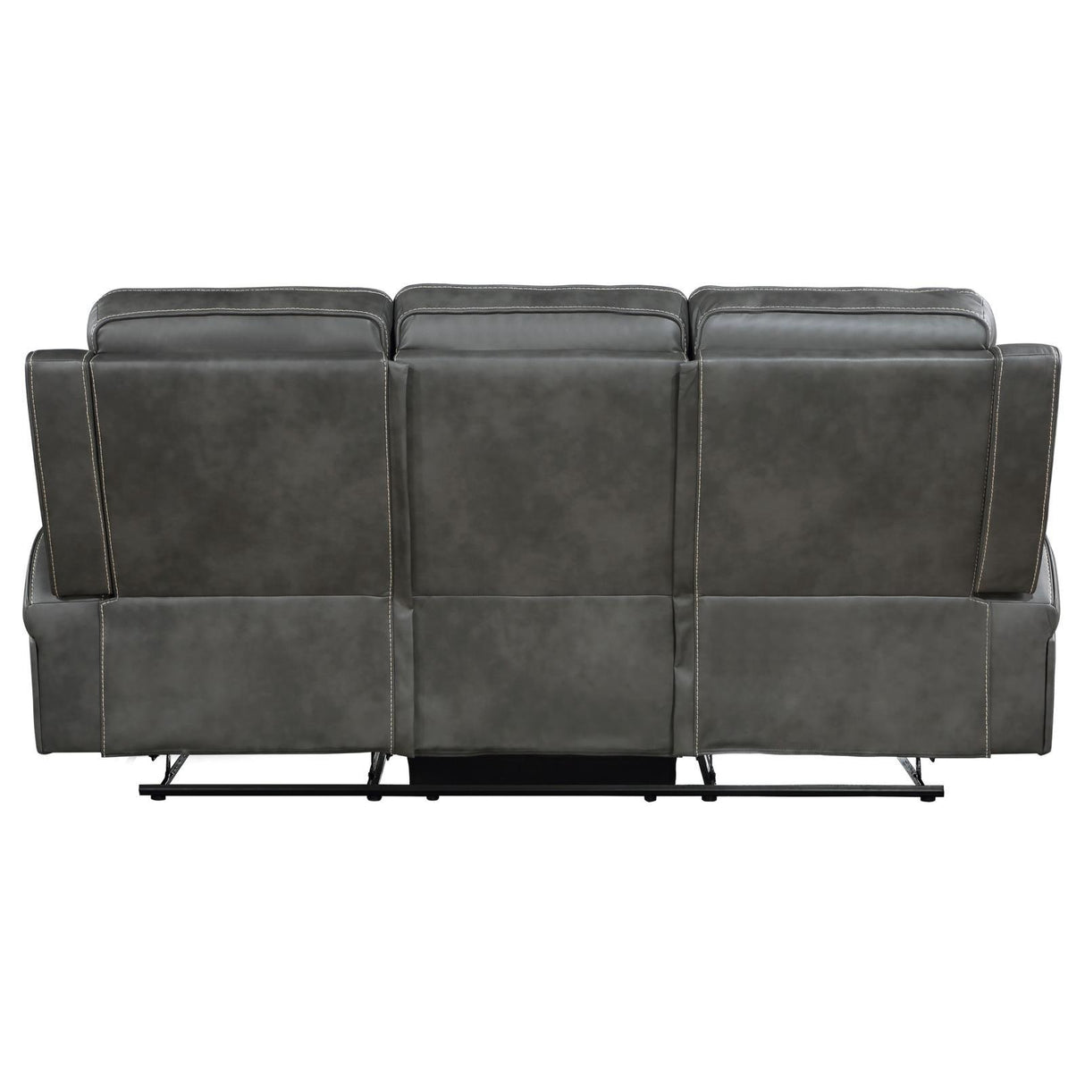 Raelynn Upholstered Motion Reclining Sofa Grey 603191 - Ella Furniture