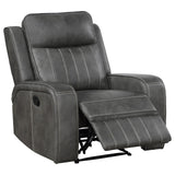 Raelynn Upholstered Recliner Chair Grey 603193 - Ella Furniture