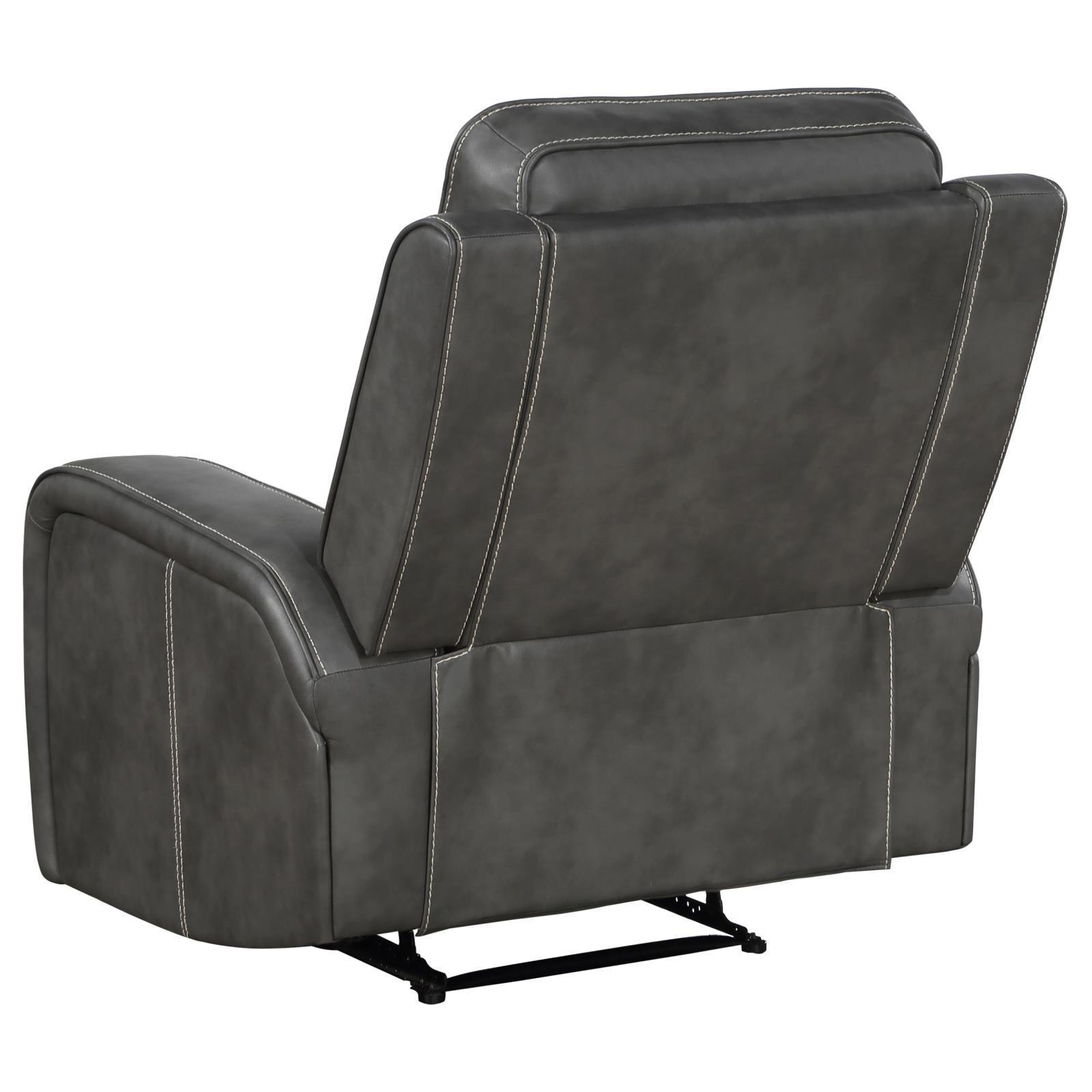 Raelynn Upholstered Recliner Chair Grey 603193 - Ella Furniture