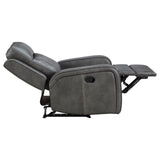 Raelynn Upholstered Recliner Chair Grey 603193 - Ella Furniture