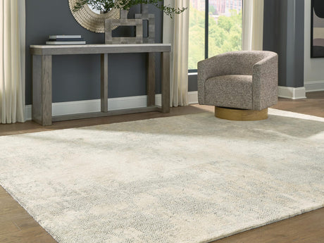 Raif Gray/White/Cream Extra Large Rug from Ella Furniture