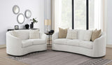 Rainn Rainn 2-piece Boucle Upholstered Sloped Arm Sofa Set Latte 509171-S2 - Ella Furniture