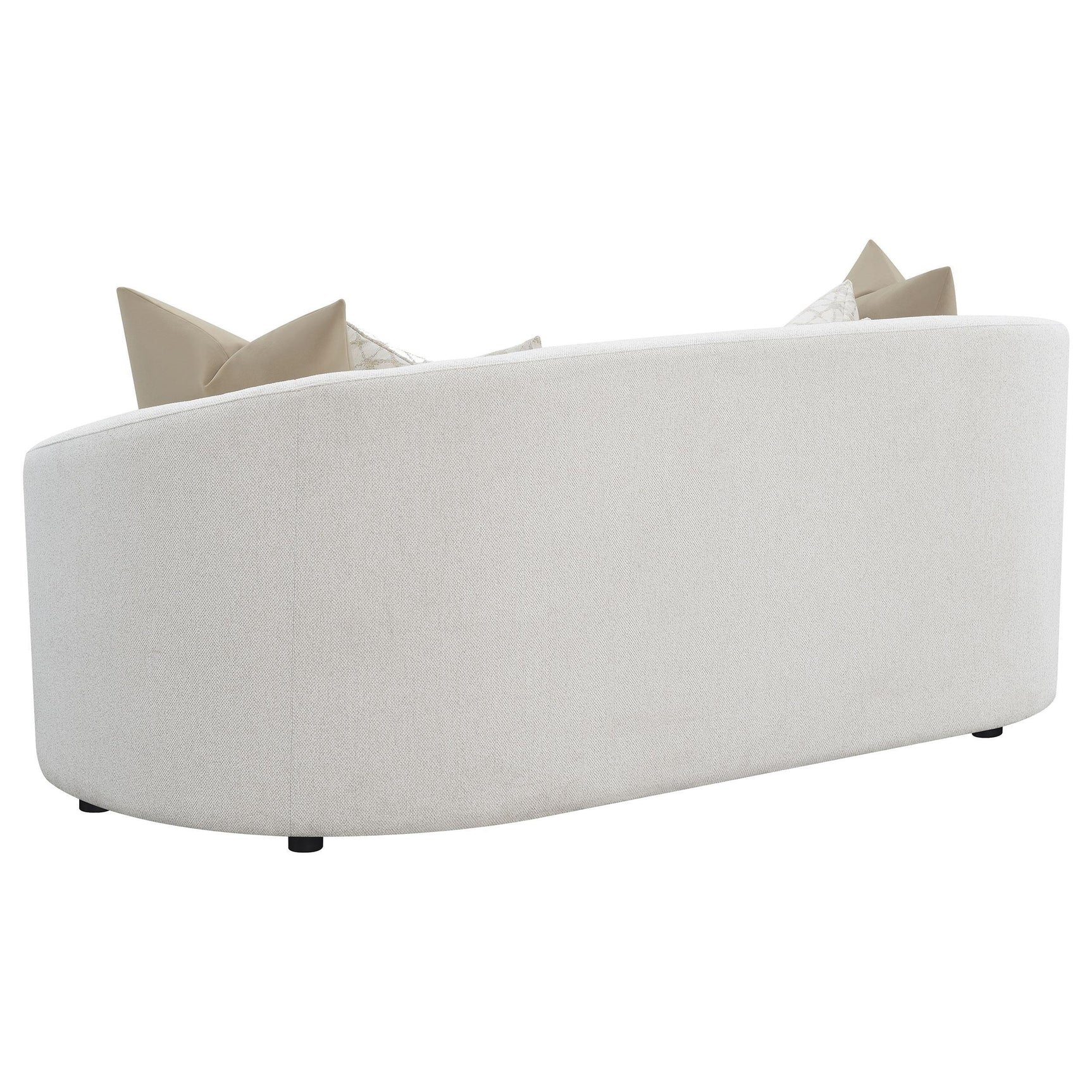 Rainn Rainn 2-piece Boucle Upholstered Sloped Arm Sofa Set Latte 509171-S2 - Ella Furniture