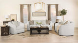 Rainn Rainn 3-piece Boucle Upholstered Sloped Arm Sofa Set Latte 509171-S3 - Ella Furniture