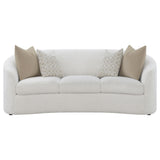 Rainn Rainn 3-piece Boucle Upholstered Sloped Arm Sofa Set Latte 509171-S3 - Ella Furniture
