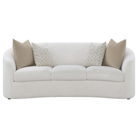 Rainn Rainn 3-piece Boucle Upholstered Sloped Arm Sofa Set Latte 509171-S3 - Ella Furniture